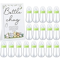 Baby Bottle Chug Game Sign - 8x11 Inch Bohemian Rainbow Wooden Sign For Gender Reveal & Baby Showers 2 thumbnail image