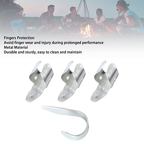 Protège-doigts de pouce de guitare, médiator de pouce de guitare robuste en métal facile à nettoyer Portable améliorer les compétences pour la pratique - Les Beatles, Paul McCartney, John Lennon, RIngo Starr, George Harrison Protège-doigts de pouce de guitare, médiator de pouce de guitare robuste en métal facile à nettoyer Portable améliorer les compétences pour la pratique – Image 4