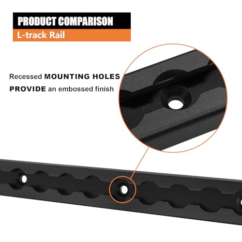 Riel L-Track de aluminio de 6" con junta tórica para remolques 5