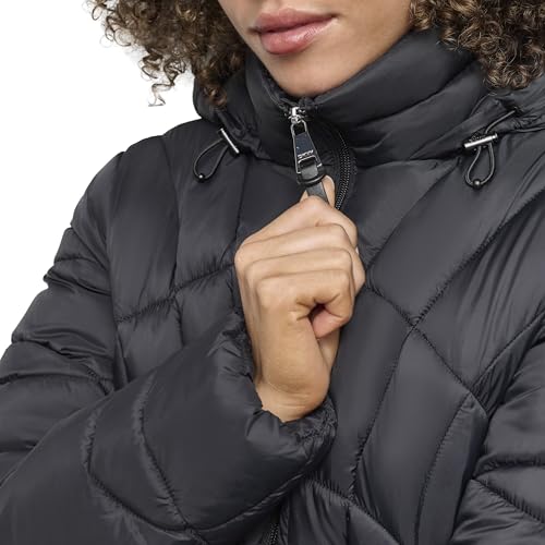 DKNY Womens Hooded Light-weight Puffer4
