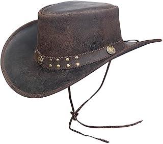BRANDSLOCK Cowboy Hat for Men Women Lightweight Handcrafted Western Shapeable Wide Brim Durable Cowgirl Outback Hat