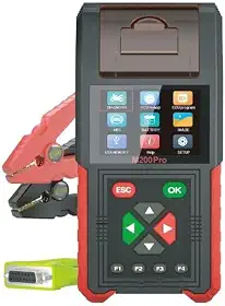 TopDiag M200 Pro Motorcycle Scanner Ferramentas profissionais de diagnóstico de motocicletas para Honda ECU Remap e testador de bateria (Versão padrão)
