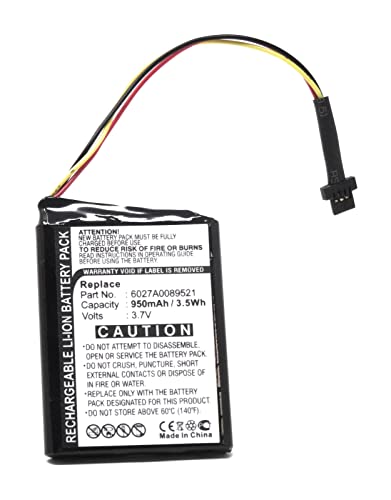 Batterie pour GPS TomTom type vf6s, 3,7 V, Li-Ion