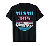Miami 305 Vintage Florida City Beach 80s Men Women Boys Girl T-Shirt