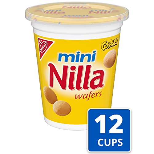 Nilla Wafers Mini Vanilla Wafer Cookies,2.25 oz Go-Paks (Pack of 12)