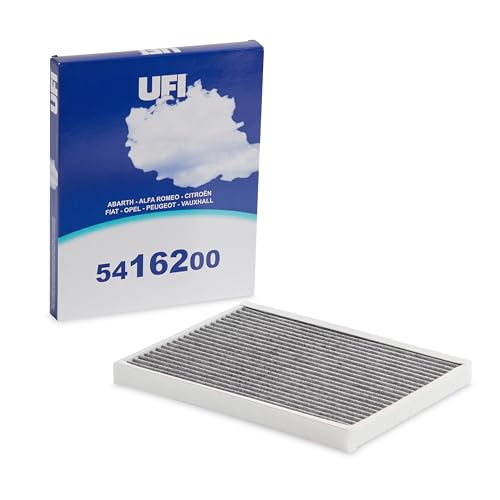 UFI Filters, Filtro Abitacolo ai Carboni Attivi 54.162.00, Adatto a Auto, Applicabile su Diversi Modelli Abarth, Alfa Romeo, Citroen, Fiat, Opel, Peugeot e Vauxhall