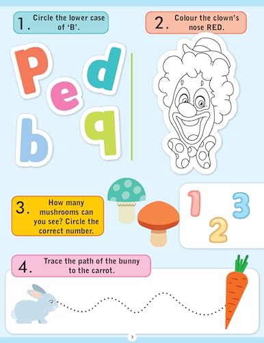 Brilliant Brain Activity Book for Kids Ages 3–4 | Fun Educational Workbook with Puzzles, Tracing, Alphabet, Numbers, Shapes & More | Early Learning for Preschool & Kindergarten