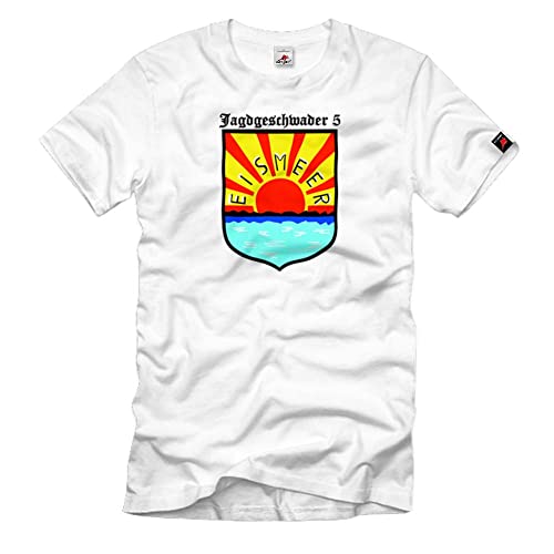 T-shirt JG 5 Jagdschwader blanc XXXL avec blason de l'armée aérienne