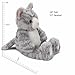 Vermont Teddy Bear Stuffed Kitten - Oh So Soft Kitty Cat Stuffed Animal, Plush Toy, Gray, 18 Inch
