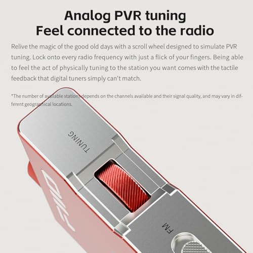 Image of FiiO RR11 Portable HiFi FM Stereo Radio Receiver with Analog PVR Tuning, BASS+3D Sound Effects, 64MHz-108MHz (Black, Hi-Res Audio Certified)