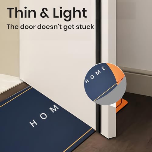 Image of MAXOSHINE PVC Bathroom Mats Anti Slip | Water Absorbent Bath Floor Mat | Quick Dry Anti Skid Bathroom Mats for Home | Door Mat for Wet Area 40x60 CM (Home - Orange)