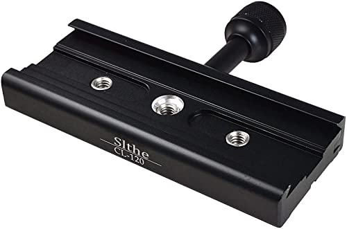 CL-120 Schnellwechselplatte Klemme für 1/4" Schraube mit Massivem Aluminium Integrierten Level Kompatibel mit RRS/SIRUI/ARCA Swiss/Kirk/Wimberley/Markins etc Cover