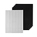PUREBURG Replacement True HEPA Air Filter and 6 Carbon Pre-Filters for Winix 115115 Filter A Size 21 Fits 5300 6300 5300-2 6300-2 P300 C535 5000b 5000 5500 9000 Plasma Wave WAC5300 WAC5500 WAC6300