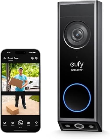 eufy Security Video Doorbell E340, Dual Cameras with Delivery Guard 2K FHD