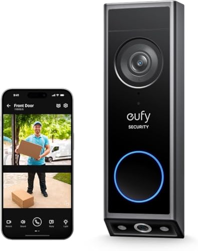 eufy Security Video Doorbell E340 Dual Cameras with Delivery Guard 2K Full HD Wireless Video Doorbell Camera, Wired/Battery Powered, Colour Night Vision, 6,500mAh Rechargeable Battery, No Monthly Fee - Image 3
