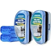 SHIELDOM Anti Fog &amp; Water Repellent for Car Windshield Glass Rain Repellent Defogger Hydrophobic ...