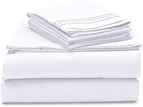 Miniatura 5 de Juego de sábanas de 3 piezas Elegant Comfort de hilo egipcio ultrasuave y lujoso, de 1500 hilos, resistente a las arrugas