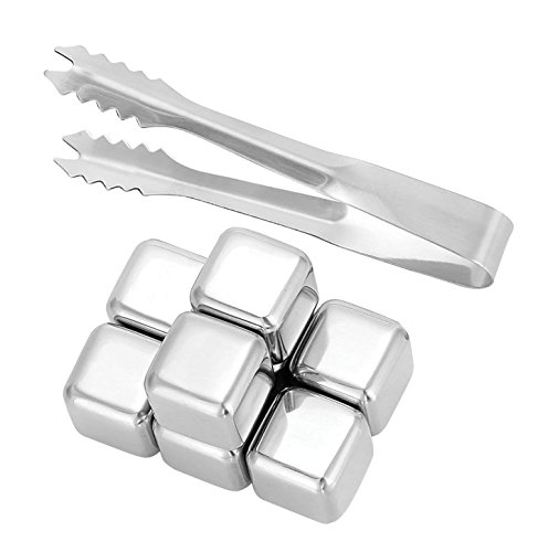 image for Oggi Stainless Steel Reusable Ice Cubes Chilling Stones Including Ice 