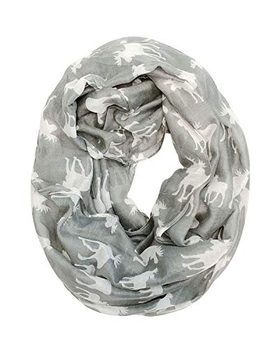 allydrew Lightweight and Airy Forest Animal Infinity Scarf2