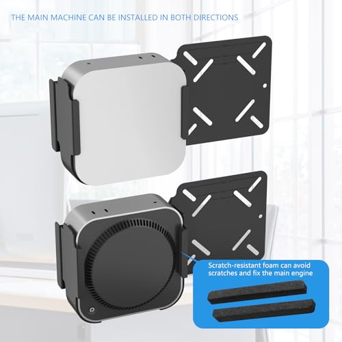 Support de montage PC bureau multi-positions stable avec patin anti-glisse