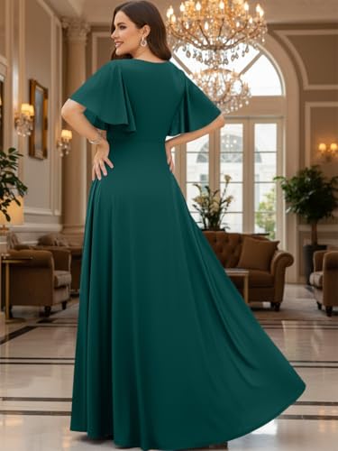 Image of KOH KOH Womens Long Elegant Bridesmaid Evening Cocktail Modest Maxi Dress