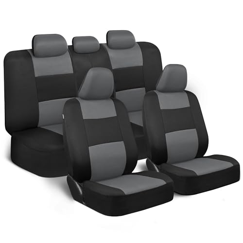 BDK PolyPro Car Seat Covers Full Set in Gray on