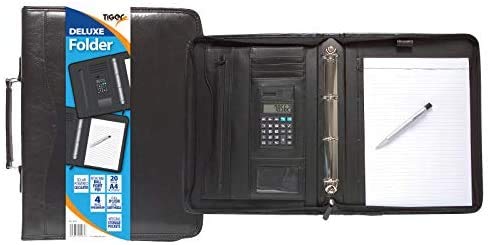 3 x A4 Deluxe Folder with Calculator