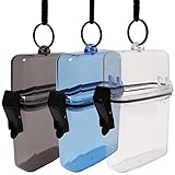 proturbo 3 Pieces Waterproof Case ID Card Badge Holder Floating Sports Case Locker with Hanging Ring...