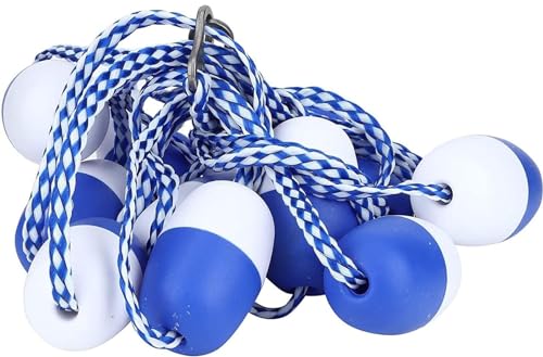 SRNSAEB 4ft 20ft 44ft 70ft 110ft 200ft Pools Lane Divider, Swimming Pool Safety Rope and Float Kit, Blue & White Effective Visibility Floating Pool Safety Rope (Size : 138ft/42.06m)