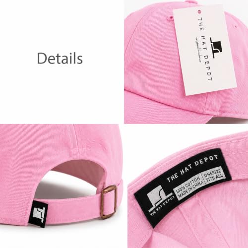 Image of USA Flag & Embroidery Premium 100% Cotton Low Profile Adjustable Baseball Dad Cap