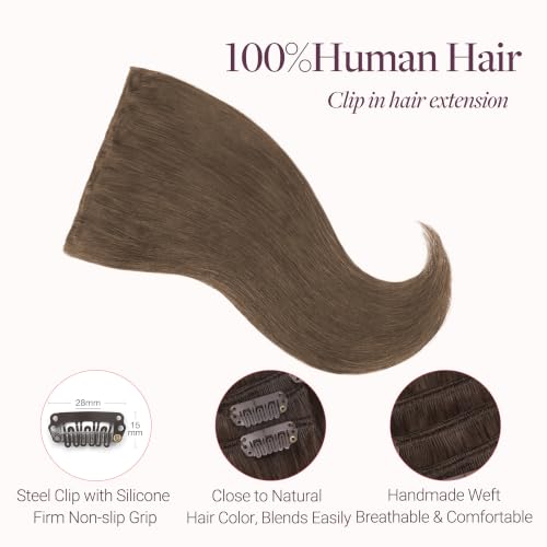Image of GOO GOO Clip in Hair Extensions Real Human Hair Back Fill Extension 2Pcs