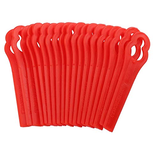 Chuancheng 80pcs Plastic Cutter for Florabest LIDL Frta 20 A1 Fat 18 A/B Garden Lawn Mower Trimmer Grass Cutter Replacement Tool