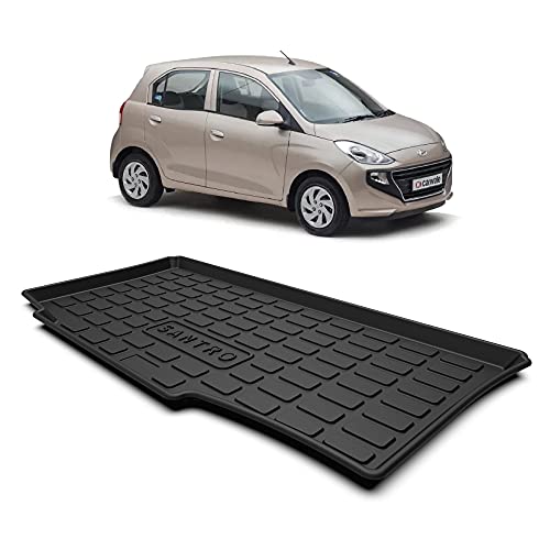 Image of GFX Trunk Boot Dicky Mat Rear Mats (After-Market) Compatible with Santro (2018-2021) Black