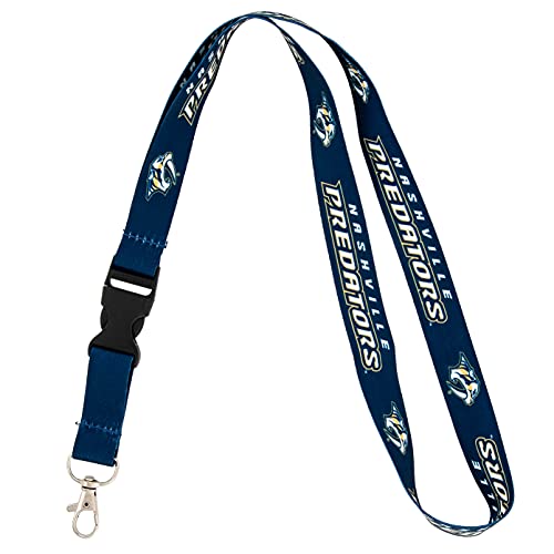 Desert Cactus Nashville Predators Lanyard NHL National Hockey League Car Keys ID Badge Holder Keychain Detachable Breakaway Snap Buckle (Lanyard 1 - Blue)