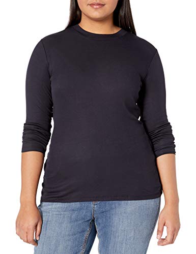 Amazon Brand - Daily Ritual Women's Plus Size Fluid Knit Long-Sleeve Crewneck Shirt