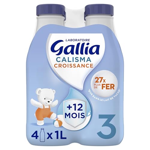 Laboratoire Gallia Calisma - Lait bébé Croissance dès 12 mois 4 x 1 L