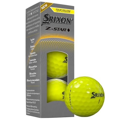Image of Srixon Z-Star Diamond Golf Balls, Diamond 3, Yellow