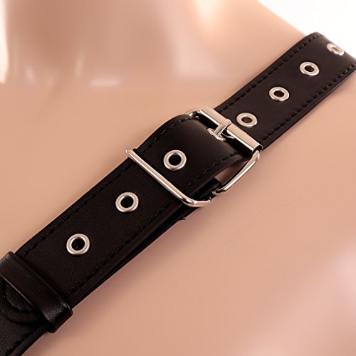 Leather Body Harness Belt, Men Body Harness Faux PU Punk Rivet Adjustable Tops3