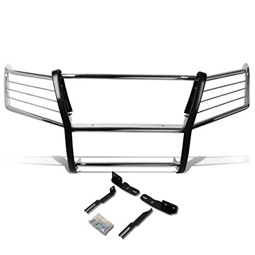 Image of DNA Motoring GRILL-G-066-SS Stainless Steel Front Bumper Brush Grille Guard Compatible with 08-15 Land Cruiser