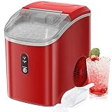 Nugget Countertop Ice Maker with Soft Chewable Ice, Automatic 34lbs in 24 Hours,Pebble Portable Ice