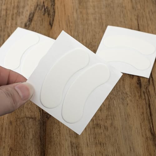 COMNICO 100 Stück Wimpernverlängerungs Augenpads aus Schaumstoff Einweg Wimpern Färben Augen Patches Wimpernverlängerungspads für Unter die Augen Beauty-Tool Wimperntechnik-Zubehör (Weiß)