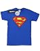 DC Comics Mujer Superman Logo Camiseta del Novio Fit Azul Real XXX-Large