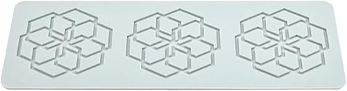 Vista 54 de Molde de silicona 3D de patrón múltiple geométrico para fondant, almohadilla de encaje, molde de silicona para pasteles, fondant, arcilla