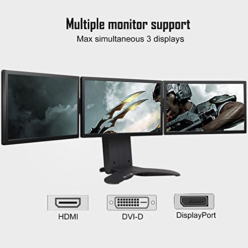 GTX 1050 Ti Gaming Graphics Card, 4GB, 128 Bit, GDDR5, DisplayPort HDMI DVI, Computer GPU, PC Video Cards, Dual Air Cooling, PCI Express x16 3.0, DirectX 12, 8K Displays Support - Image 4