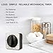 Searon Mechanical Kitchen Timer Magnetic with Loud Alarm, 60-Minute Manual Wind Up Analog Countdown Timer with Stainless Steel Scale, No Batteries for Chef Cooking, Baking, Egg, Oven, Seniors