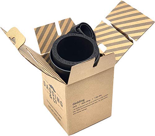 Dadding & Co. Original DaddieCaddie Cup Holder for Strollers, Golf Carts, Boats and Bikes – includes Mounting System – Discretely Holds 12 Oz. Beverage Cans for Happy Hour on the Go