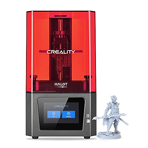 Creality Imprimante 3D HALOT-One en résine de Haute précision avec Source de lumière intégrée, Noyau Puissant et Slicing, système de Filtre à Charbon Actif avec Double Refroidissement (CL-60)