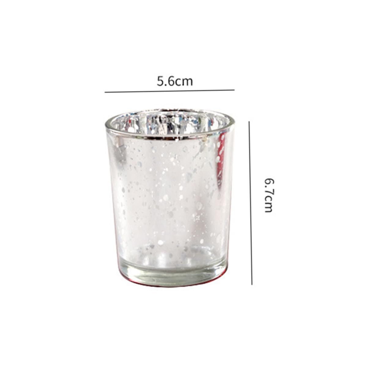 VINTORKY Set of 3 Aromatherapy Candle Cups Christmas Party Decorations Elegant Votive Holders