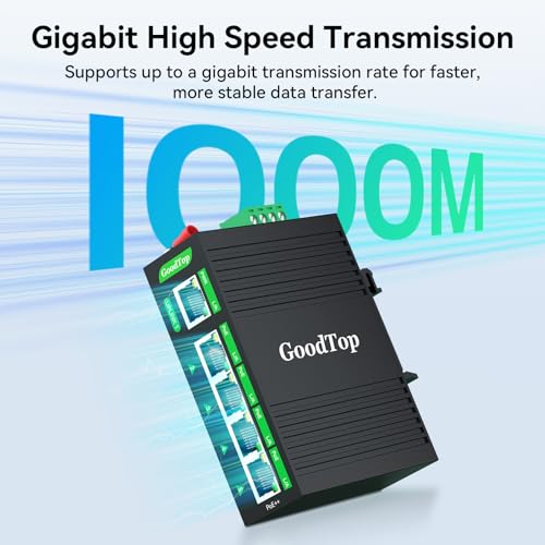 Image of Industrial 5-Port Full Gigabit PoE++ Switch,4-Port BT 90W,1-Port Uplink,Wide Temperature,3-Level PoE Cascade,DIN-Rail Hardened PoE Switch for PTZ Camera /Wireless AP /IoT