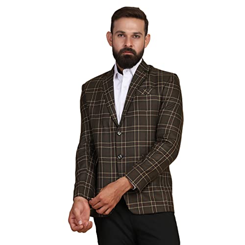Image of TAHVO Grey Notched Lapel Blazer with Hanky